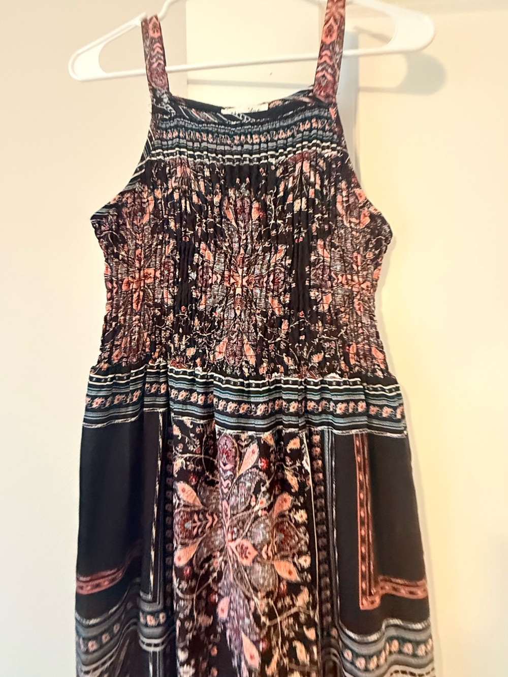 bailey blue Black Maxi Dress with Pink Floral Print - Picture 7 of 11